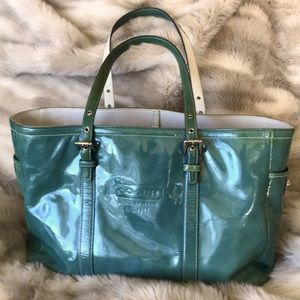Patent Leather Coach Tote